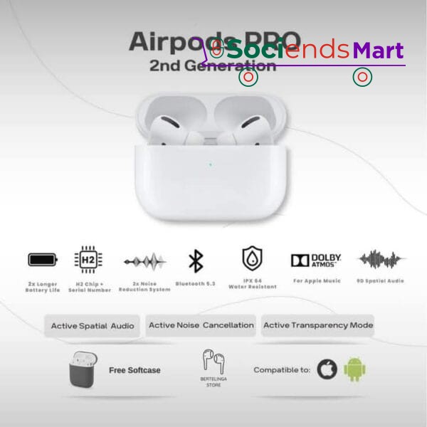 Apple AirPods Pro (2nd Gen) Wireless Earbuds - Image 3