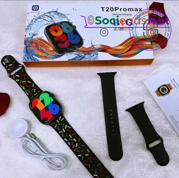 Water Resistant T20 Pro Max Smartwatch - Image 3