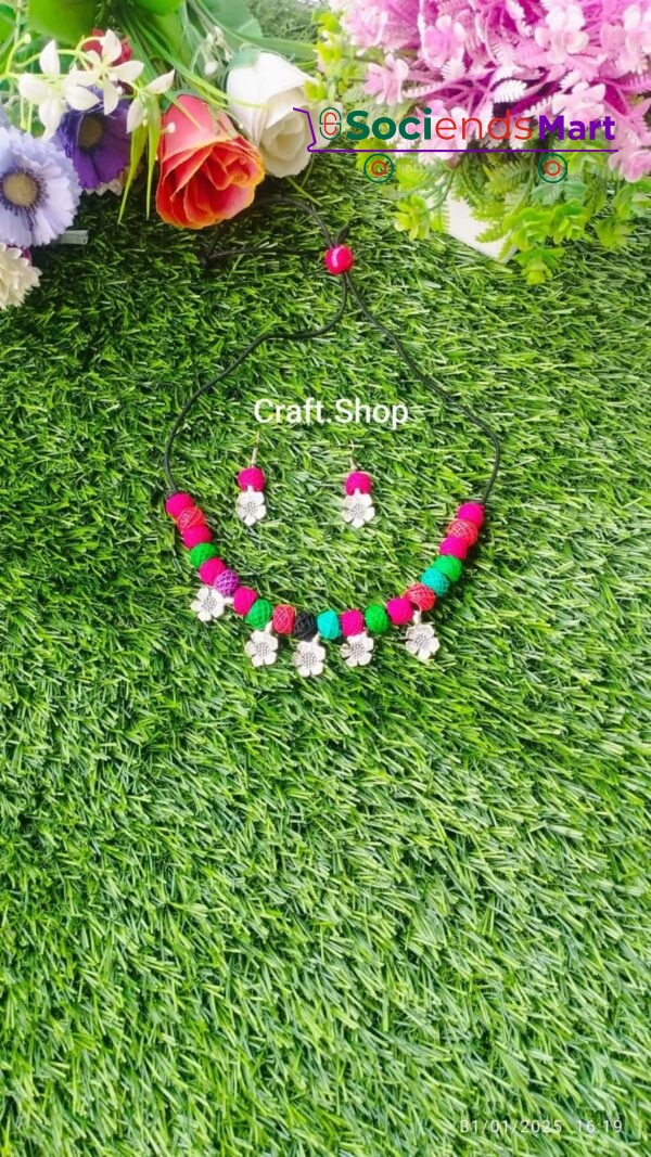 হস্তশিল্প গলার চেইন / Handicraft Necklace Chain - Image 4